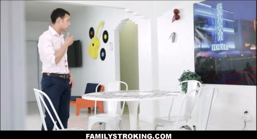 Steamy Encounter: Curvy Latina Stepmom and Her Charming Stepson's Secret Affair