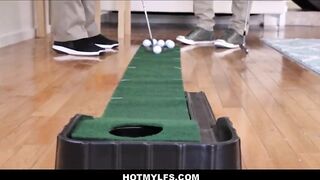 Steamy Encounter: Curvy Latina MILF's Secret Affair with Her Husband's Golf Coach!
