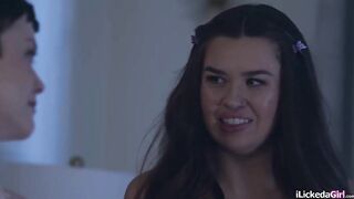 Jade Valentine and Her Best Friend Get Playful While Watching a Steamy Movie Scene!