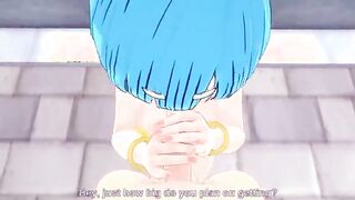 Bulma whit his milf costume having sex
