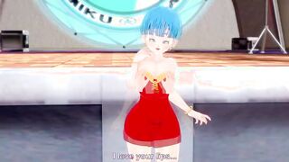 Bulma whit his milf costume having sex