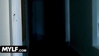 Sexy Blonde MILF Sex With Young Guy From House Party