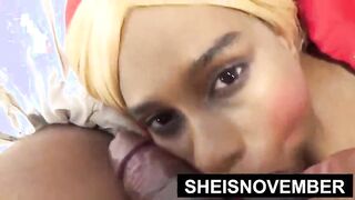 HD Biggest Breast And Nipples Fucking! And Point Of View Hot Facial BBC Cumshot, For Amazing Ebony Babe Sheisnovember Squeezing Her Sexy Boobs Together, Taking Big Dick Blowjob POV, To The Face With Cum In Mouth And Black Facial By Msnovember