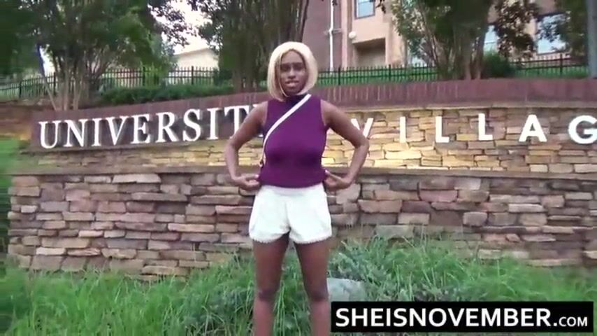 My Young Black Student Convinced Me To Fuck Her Hardcore Doggystyle For A Grade, With Her Big Boobs And Brown Areolas Flash Outdoors On Campus, Petite Black Whore Sheisnovember Have Rough Sex With Big Cock While Her Big Ass Out, By Msnovember