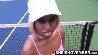 A Skinny Black Girl Fucking After Her Shaved Pussy Away Over A Sports Match, Cute Petite Whore Sheisnovember Fuck His Huge Cock BBC With Saggy Natural Tits And Hard Nipples Bouncing, Panties Down During POV Missionary By Msnovember