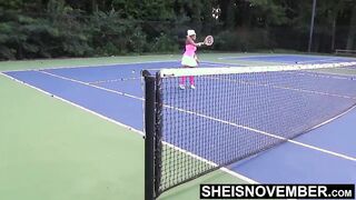 A Skinny Black Girl Fucking After Her Shaved Pussy Away Over A Sports Match, Cute Petite Whore Sheisnovember Fuck His Huge Cock BBC With Saggy Natural Tits And Hard Nipples Bouncing, Panties Down During POV Missionary By Msnovember