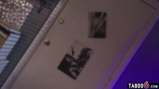 Huge boobs mature walks in on latina and Asian teens having lesbian sex with squirts in college