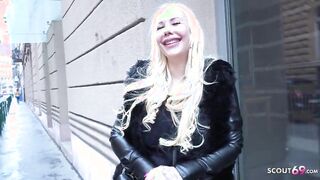 GERMAN SCOUT - HUGE BOOTY AND BIG BOOBS GIRL TALK TO ROUGH CASTING FUCK