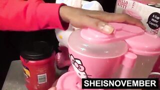 Nasty Cum Swallow! Busty Black American Woman Sheisnovember Called Over Big Dick Boyfriend For Date Outdoors, Flashing Her Gigantic Natural Tits Udders And Hard Nipples, Intense Clit Stimulation, POV Facial Ejaculation Closeup By Msnovember