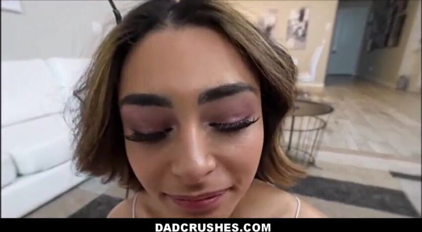 Tiny Latina Teen Step Daughter With Big Tits Sex With Step Dad In Living Room POV