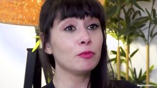 Intense Casting Session: French Brunette Explores Boundaries in a Wild Anal Adventure
