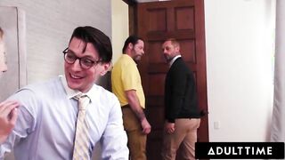 Blonde Beauty Takes on a Wild Gangbang Adventure!