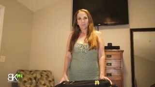 Stepmom goes on vacation with stepson and has to share a bed