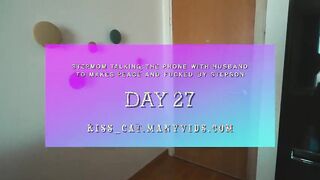 DAY 26 - Stepmom come Stepson for stay at night and got rough sex in share bed