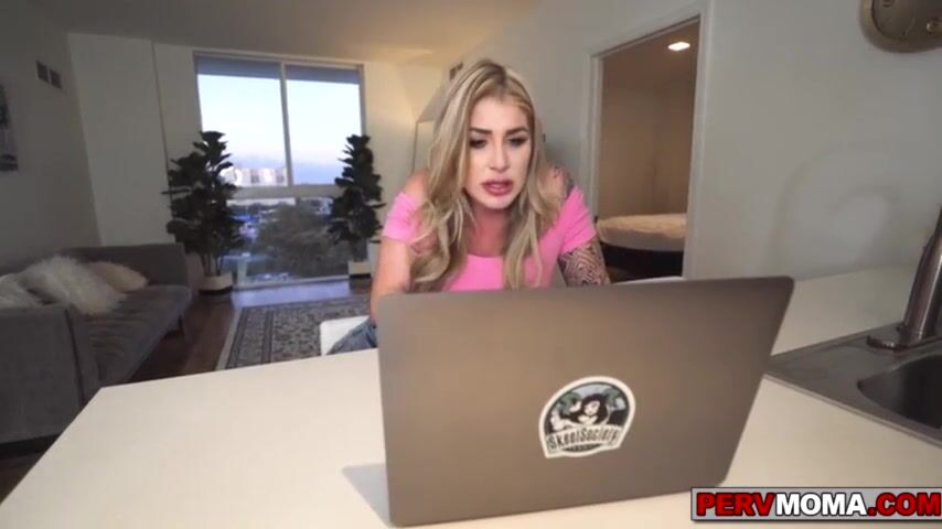 Stepmom Lolly Dames takes stepson into the bedroom to reward him for his high grades