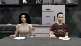 Stepmom and Stepson Get Intimate on a Stormy Night: A Passionate Encounter
