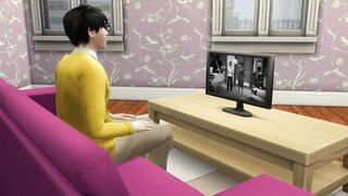 Korean Stepmom's Bedroom Surprise: An Intimate Encounter with Her Stepson's Passionate Touch