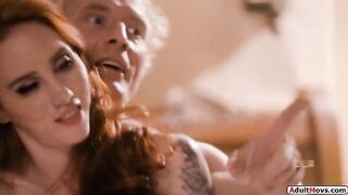 Stepson Caught in a Steamy Moment with His Busty Redhead Stepmom – A Tempting Invitation!
