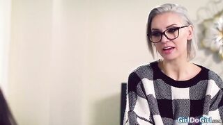 Busty Counselor Kenzie Taylor Teaches Her Petite Clients Kimmy Kimm and Scarlett Sage the Art of Pleasure!