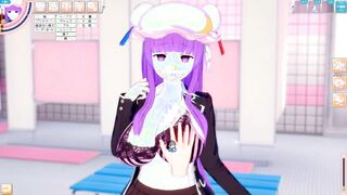 Intimate Moments in Koikatsu! Explore the Fantasy with Patchouli - A Big Breasted Adventure Awaits!