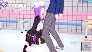 Intimate Moments in Koikatsu! Explore the Fantasy with Patchouli - A Big Breasted Adventure Awaits!