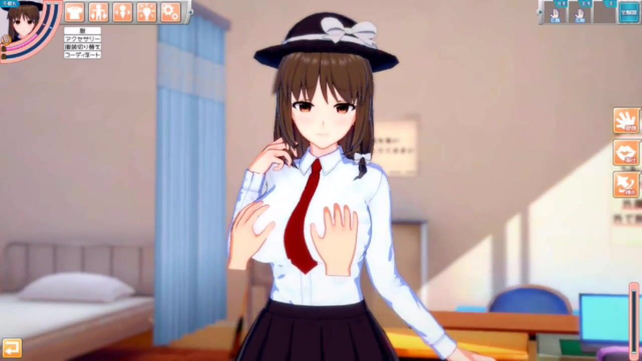 Intimate Moments with Renko Usami: A Playful Encounter in Koikatsu! | Big Breasts Hentai Adventure