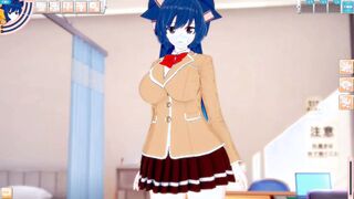 Intimate Moments in Koikatsu! Explore the Fantasy with Yigami Shien - Big Breasts and Engaging Gameplay! Tags: Handjob, Hentai, Game, Big Tits.