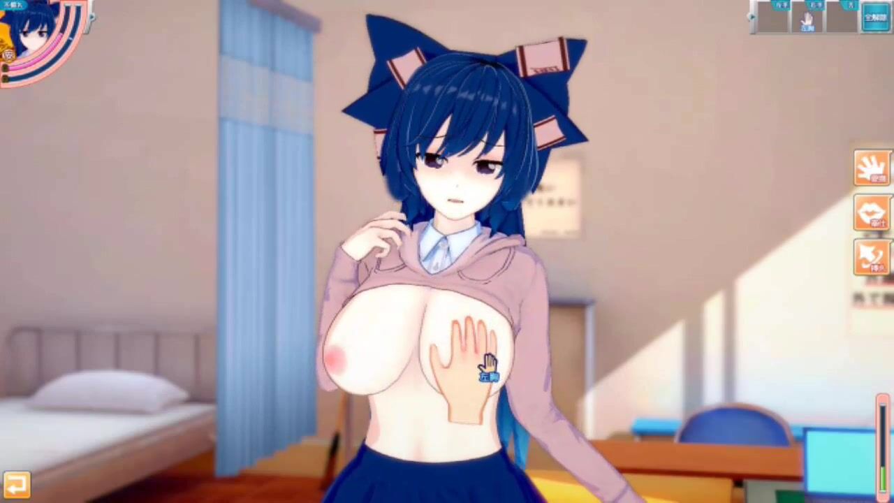 Intimate Moments in Koikatsu! Explore the Fantasy with Yigami Shien - Big Breasts and Engaging Gameplay! Tags: Handjob, Hentai, Game, Big Tits.