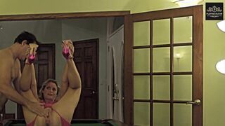 Curvy Milf in Heels Gets Wild on the Pool Table with Passionate Moans