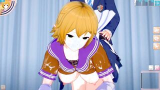 [Eroge Koikatsu! ] Touhou project Sex after rubbing Mizuhashi Parsui's boobs and having him serve as a standing handjob blowjob! Big Breasts Hentai [Hentai Game Toho]