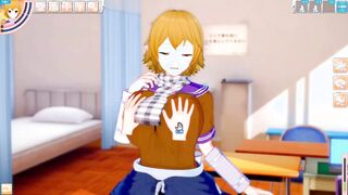 [Eroge Koikatsu! ] Touhou project Sex after rubbing Mizuhashi Parsui's boobs and having him serve as a standing handjob blowjob! Big Breasts Hentai [Hentai Game Toho]