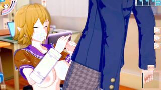 [Eroge Koikatsu! ] Touhou project Sex after rubbing Mizuhashi Parsui's boobs and having him serve as a standing handjob blowjob! Big Breasts Hentai [Hentai Game Toho]