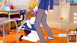 [Eroge Koikatsu! ] Touhou project Sex after rubbing Mizuhashi Parsui's boobs and having him serve as a standing handjob blowjob! Big Breasts Hentai [Hentai Game Toho]