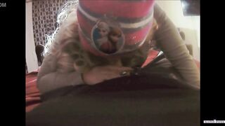 HOME ALONE BIG BOOBS GIRL FUCKING HOME ALONE ON CRISTMAS, CUM ON TITS, AMATEUR