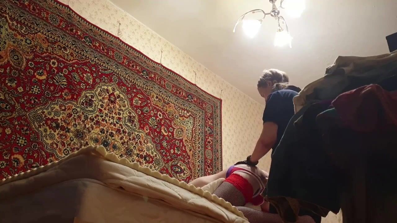 Cute Girl Pegging Her Man in Amateur Homemade Femdom Scene