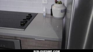 StepSis POV: Hot Big Tits and Big Ass Action with StepBro in the Kitchen