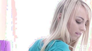 Young woman experiences double penetration and intense pleasure in a thrilling anal scene.